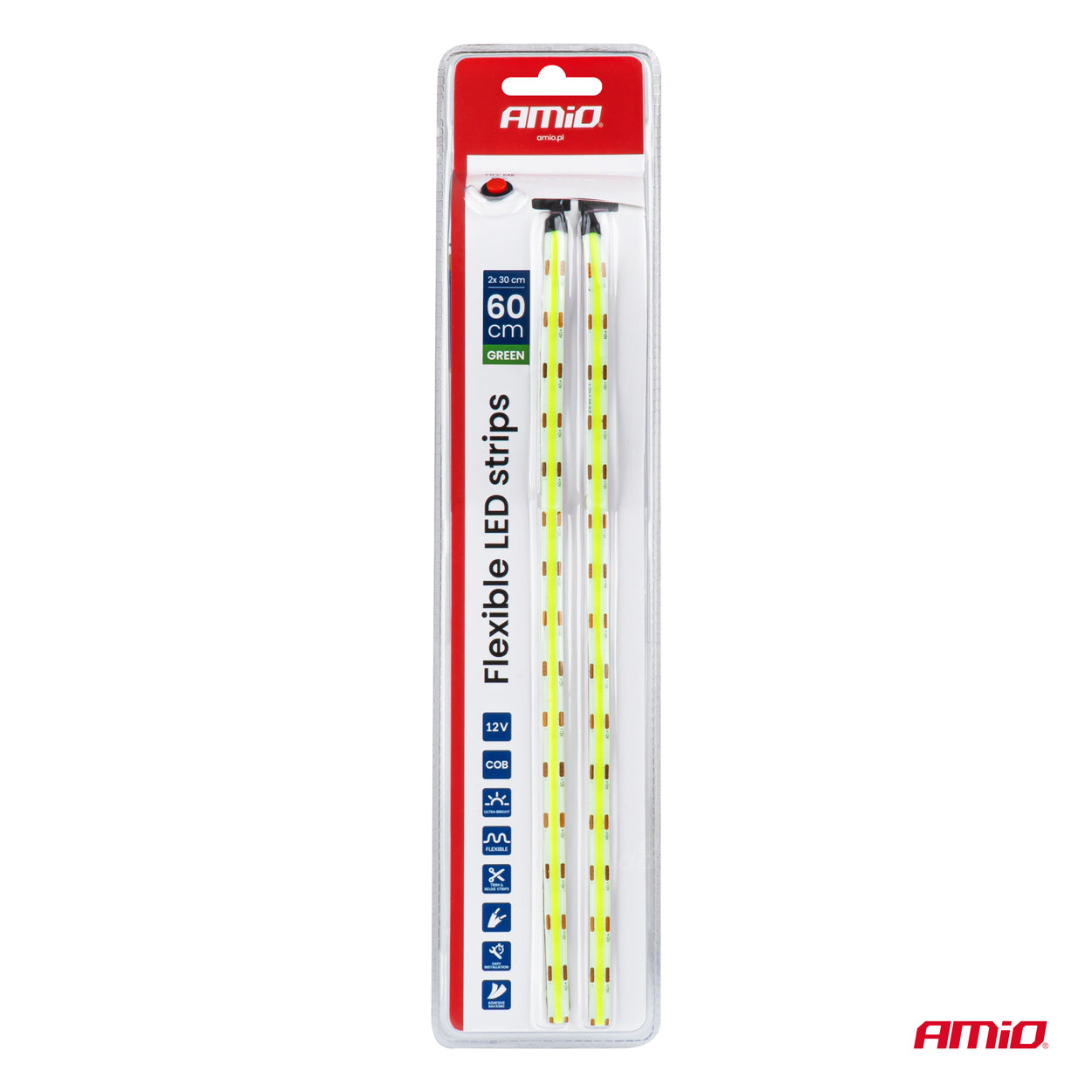Grøn COB LED-strip med try me-funktion