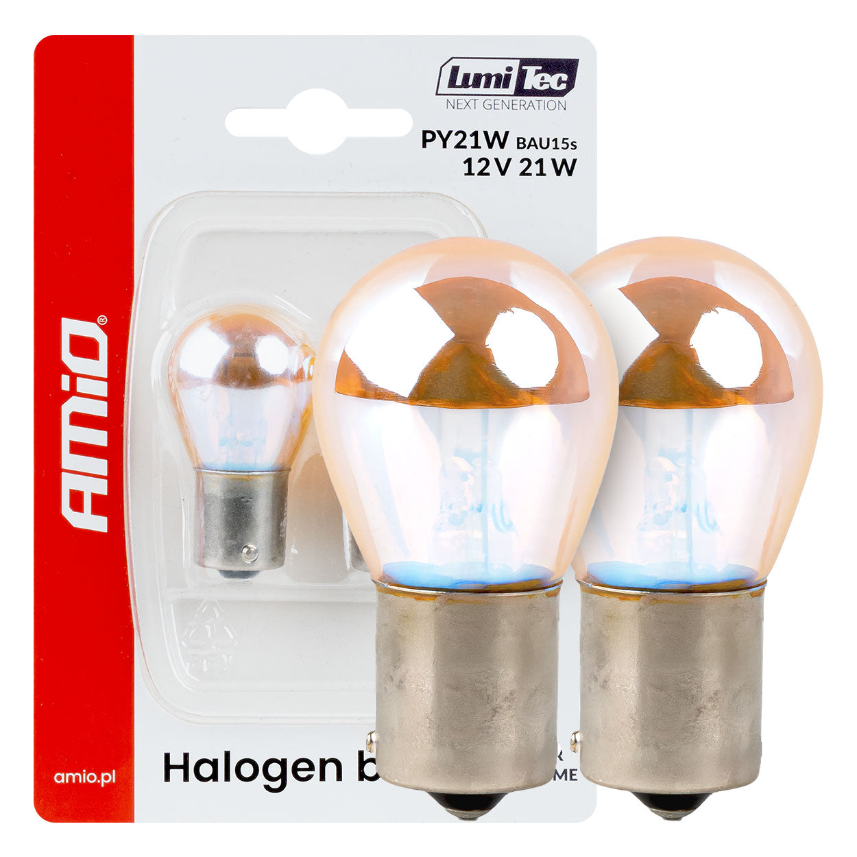 PY21W halogenpærer med orange lys og Amber Chrome-belægning