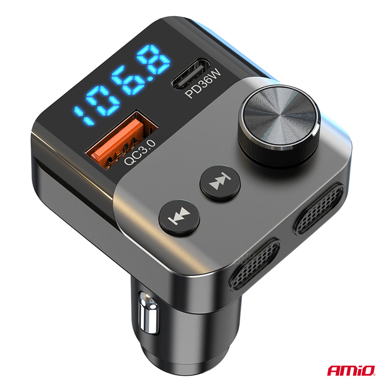 Bluetooth FM-transmitter med indbygget mikrofon