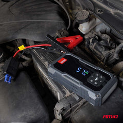 Jumpstarter med powerbank og kompressor til 12 V