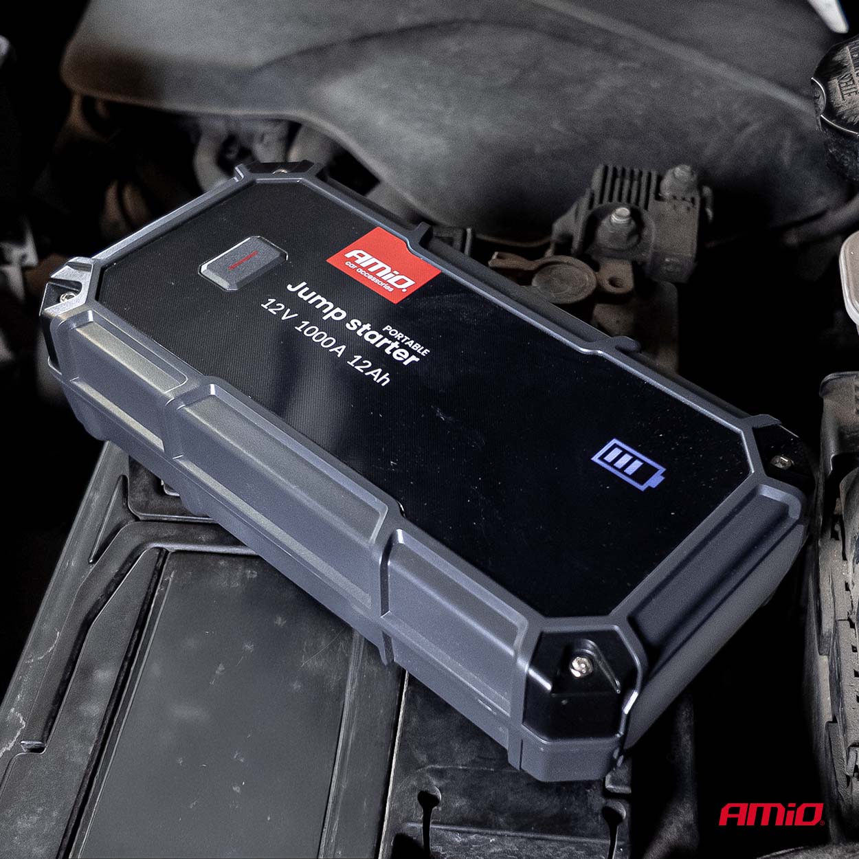 Bærbar jump starter med powerbank-funktion