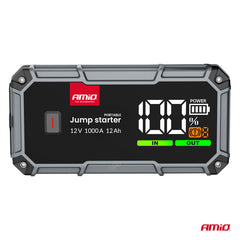 Jump starter med SOS- og strobelys