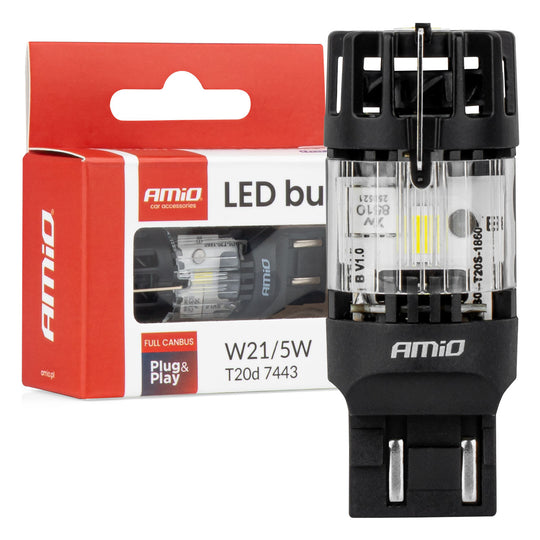 Ampoule LED T20D 7443 W21/5W à lumière blanche