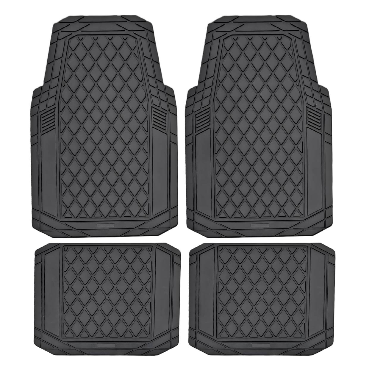 Tapis de voiture universels noirs en PVC CM-03