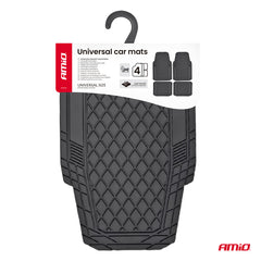 Tapis de voiture universel noir en PVC CM-03
