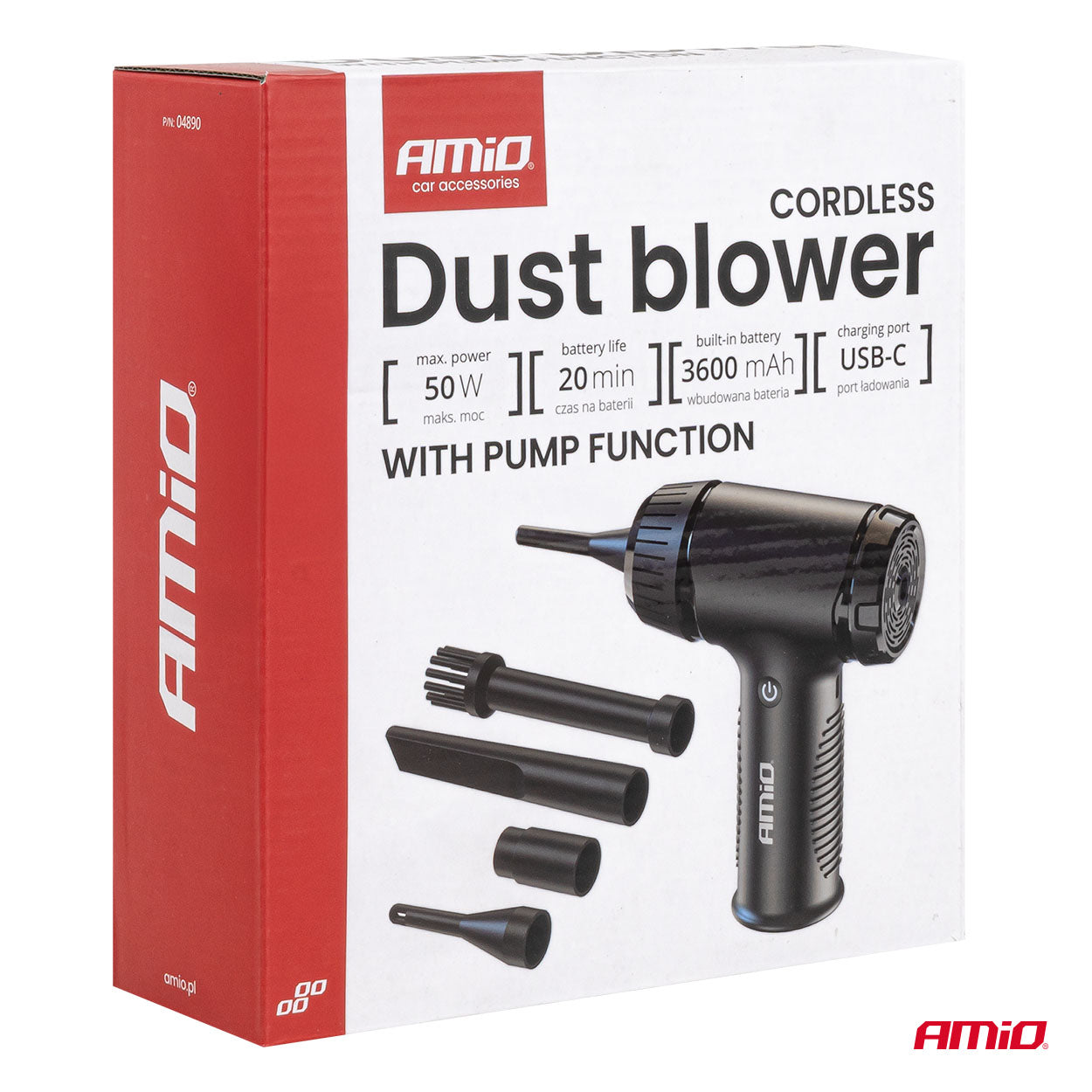 Souffleur à poussière sans fil avec batterie 3600 mAh