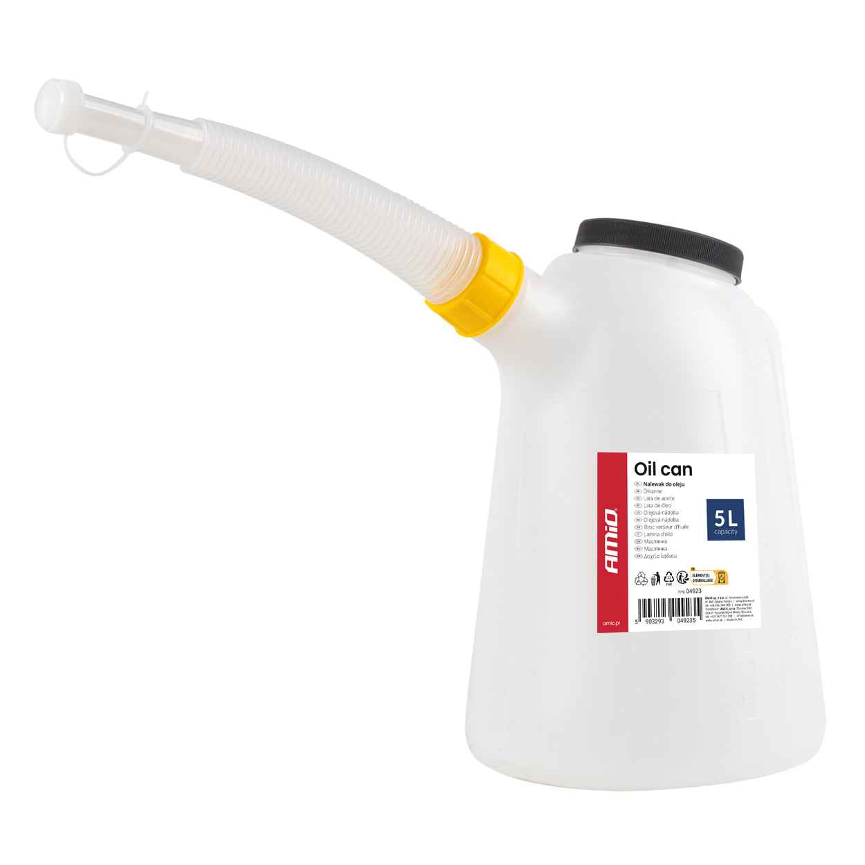 Bidon d’huile 5 litres en HDPE