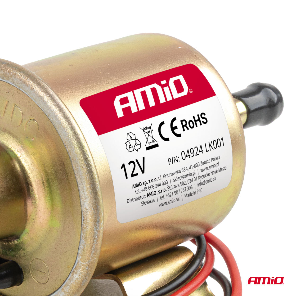 Pompe à carburant électrique avec connexion de 8 mm