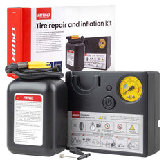 Kit de réparation de pneus avec compresseur 12V