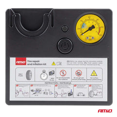 Compresseur 12V avec manomètre pour pneus de voiture