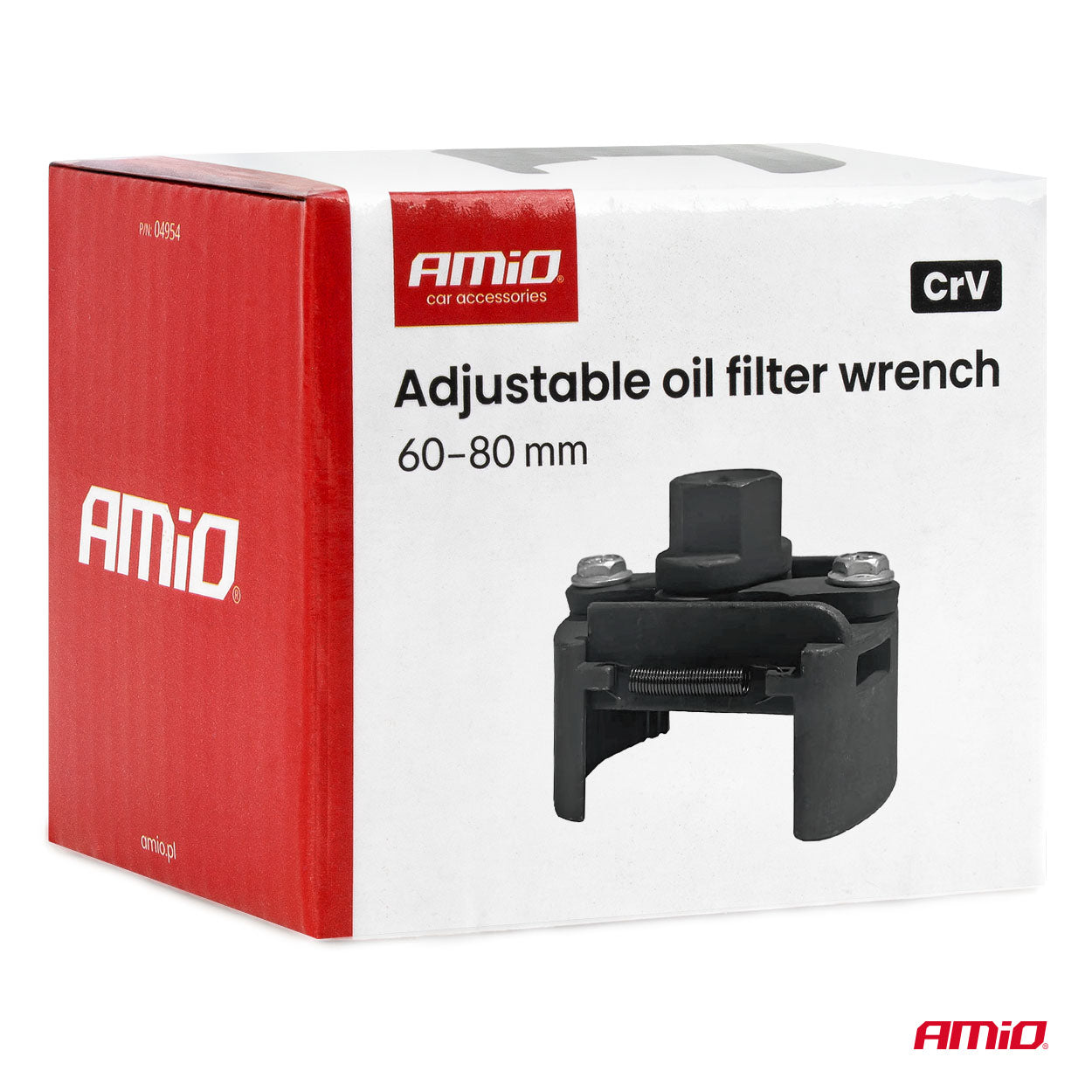 Clé à filtre à huile CrV pour filtres de 60 à 80 mm de diamètre