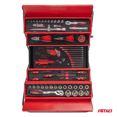 Cliquet 1/4 pouce et outils dans un coffret 86 pièces