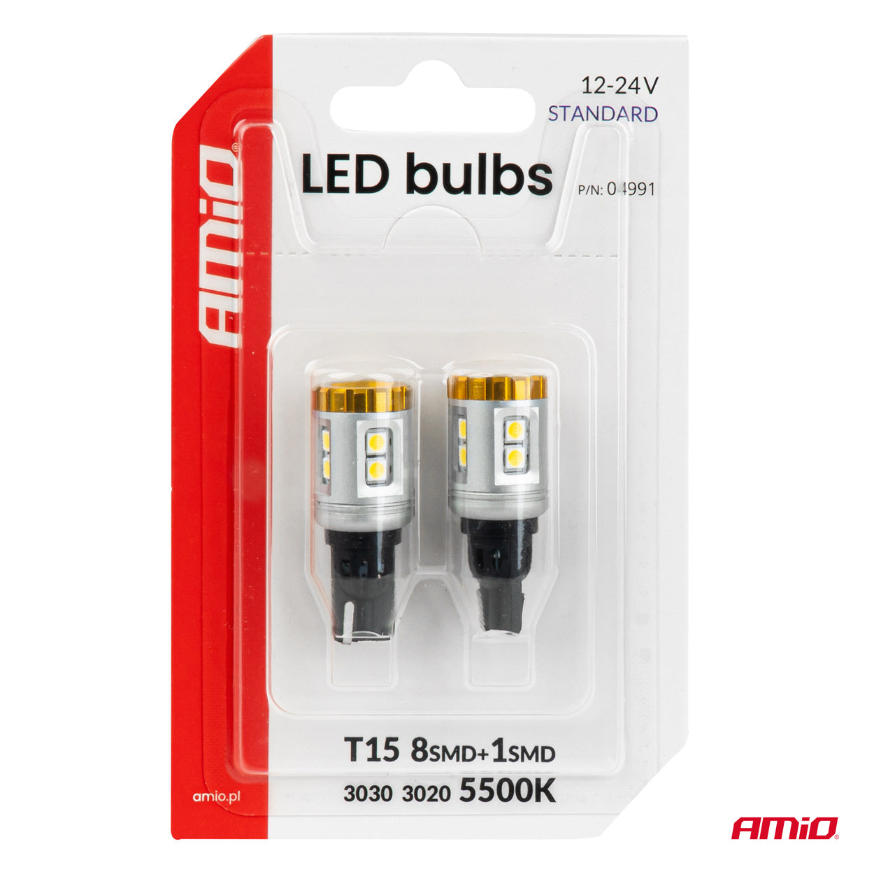 Ampoule LED T15 pour éclairage blanc de véhicule
