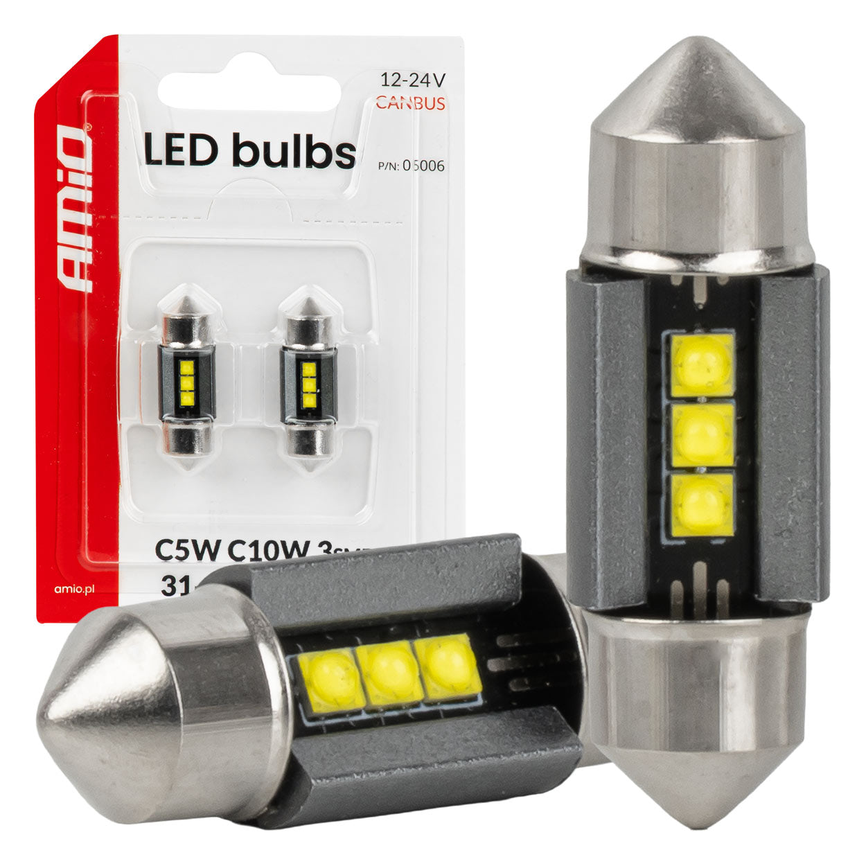 31 mm CANBUS LED-pære med 3 SMD 2525 LED'er