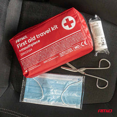 Trousse de premiers secours complète avec contenu et étui de transport compact