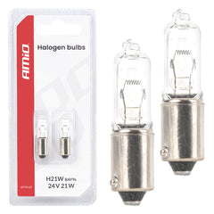 Halogenpære H21W 24 V 21 W med BAY9S-fatning