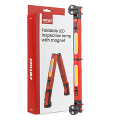 Foldbar LED-inspektionslampe med magnet