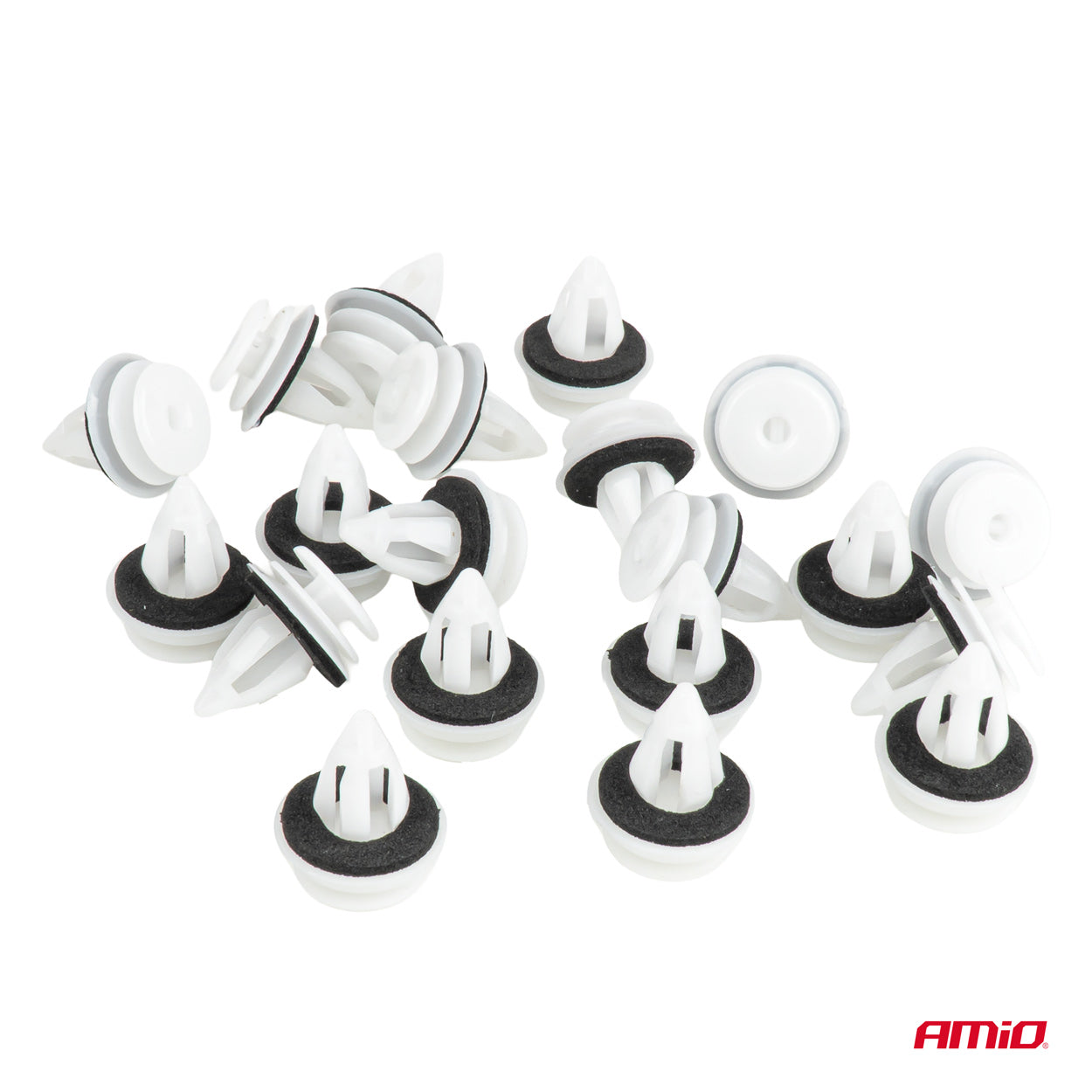 Lot de 20 clips de porte avec joint en caoutchouc