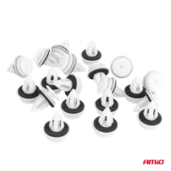 Lot de 20 clips de porte avec joint en caoutchouc