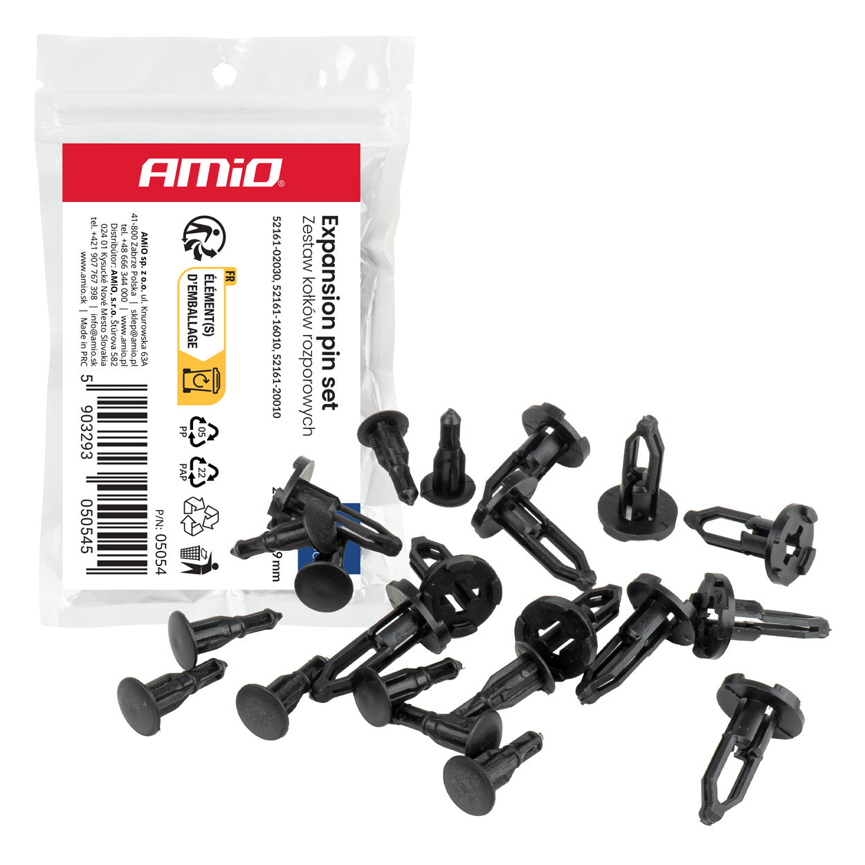 Kit de clips d’expansion pour fixer les pièces en plastique dans la voiture