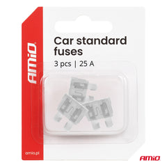 Pack de 3 fusibles automobiles STANDARD 25A