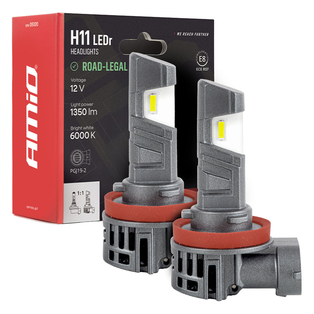 Ampoules LED H11 pour phares avec homologation ECE R37