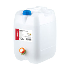 Bidon d’eau blanc de 20 litres en plastique HDPE avec robinet