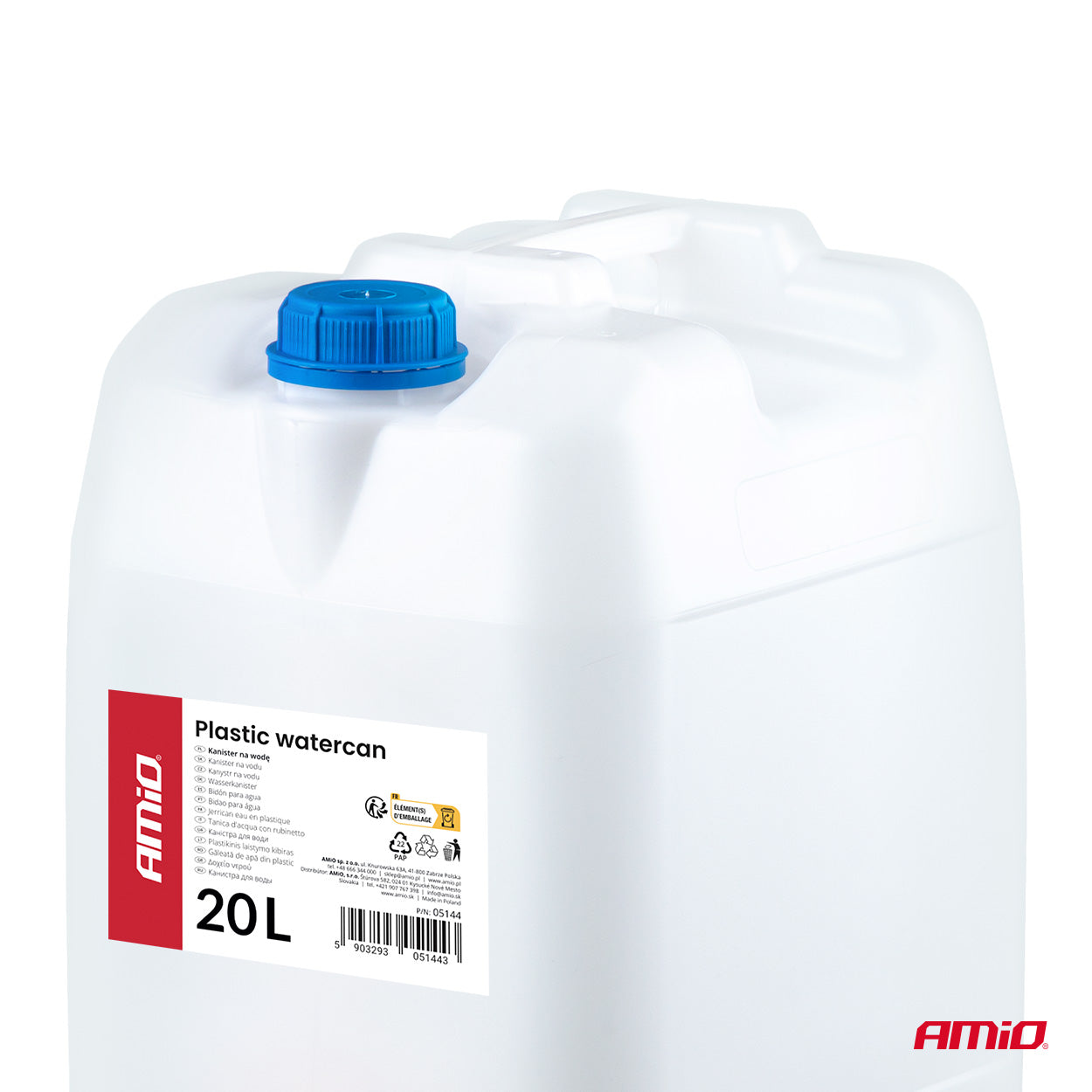 Bidon d’eau de 20 litres avec robinet pour un dosage facile