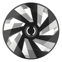 Enjoliveur de roue Vector noir et argent 14 pouces