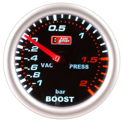 Manomètre noir 2" Auto Gauge