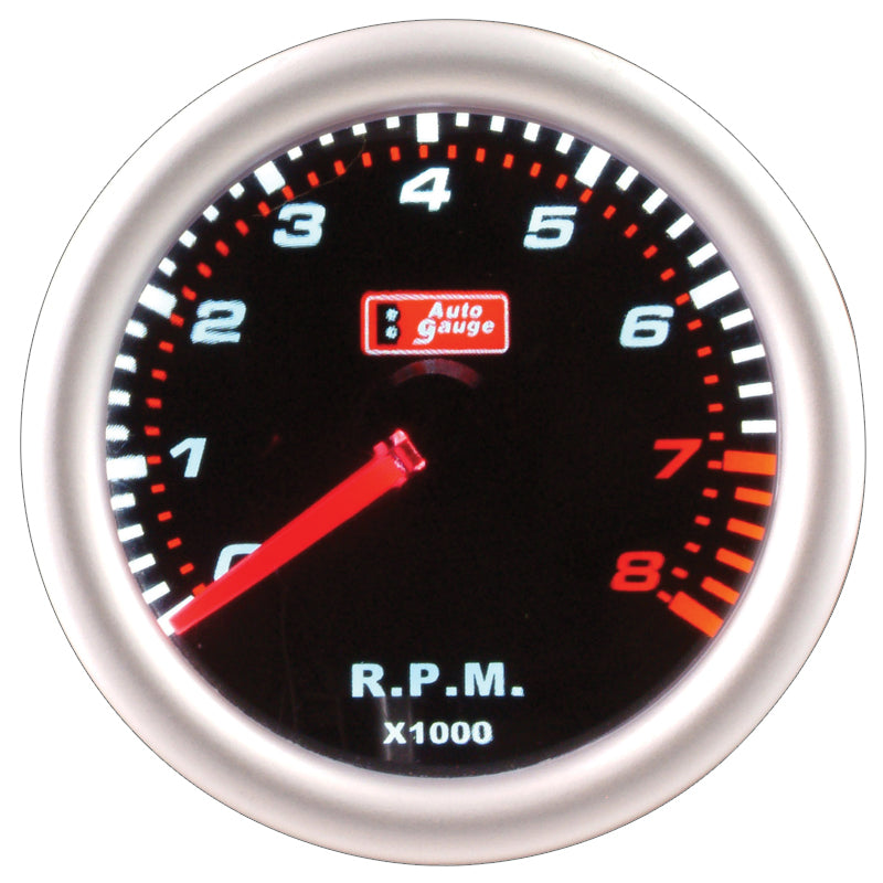 Compte-tours noir 2" Auto Gauge