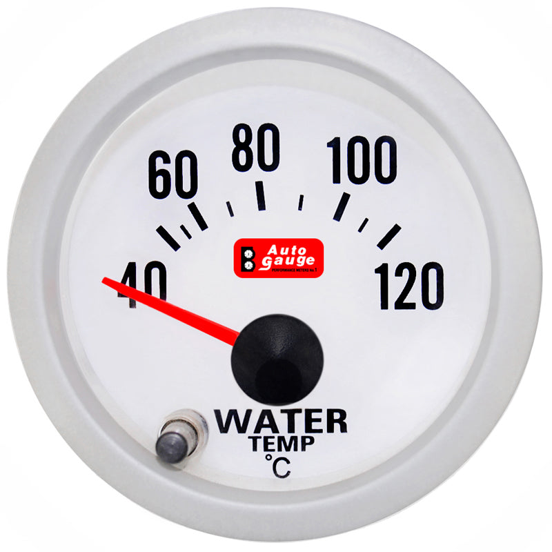 Manomètre de température d’eau Auto Gauge 2 pouces avec 7 couleurs