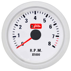 Compte-tours blanc 2 pouces Auto Gauge
