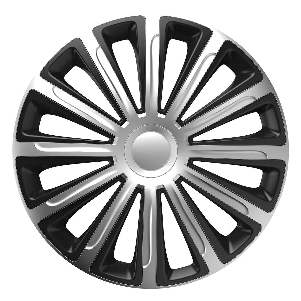 Enjoliveur de roue Versaco Trend argent et noir 13 pouces