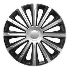 Enjoliveur Versaco Trend argent et noir 15 pouces