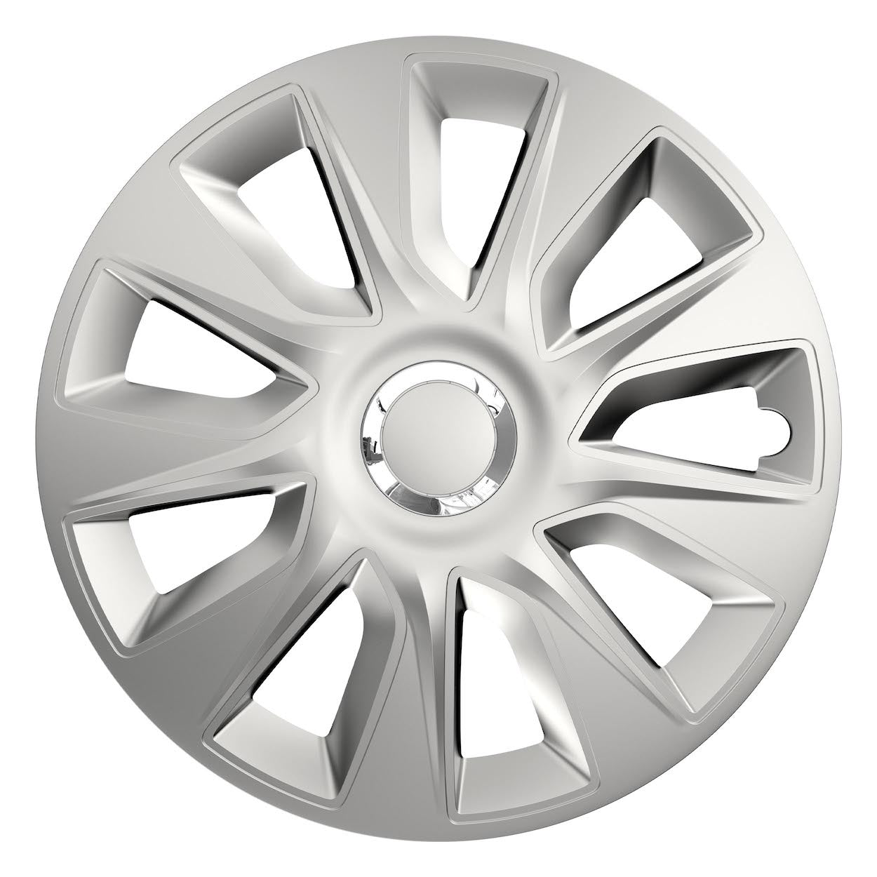 Enjoliveur de roue Stratos RC argenté pour jante en acier 15 pouces