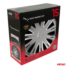 Enjoliveurs Versaco Spark argent pour jantes en tôle 15 pouces