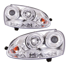 Phares avant blancs pour VW Golf 5 à partir de 2003