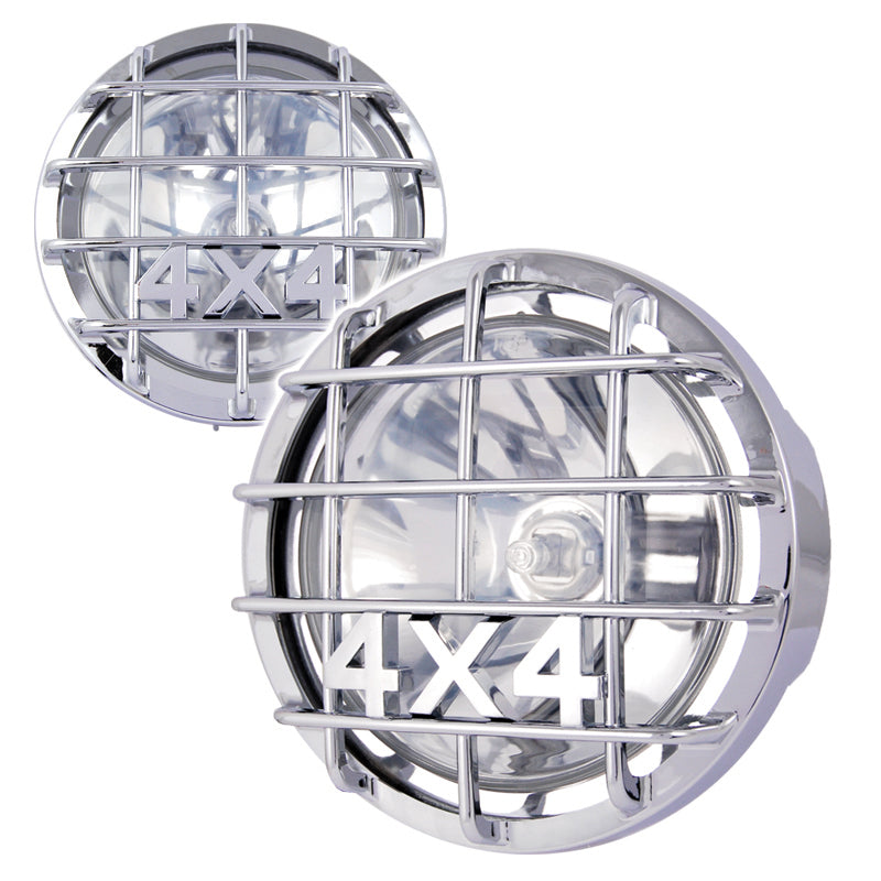 Kit de phares additionnels 4x4 H3 12V 55W nickel 2 pièces
