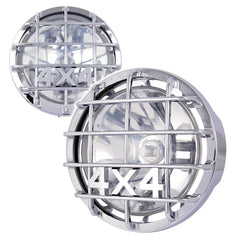 Kit de phares additionnels 4x4 H3 12V 55W nickel 2 pièces