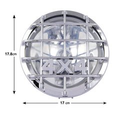 Kit de phares additionnels 4x4 H3 12V 55W nickel 2 pièces