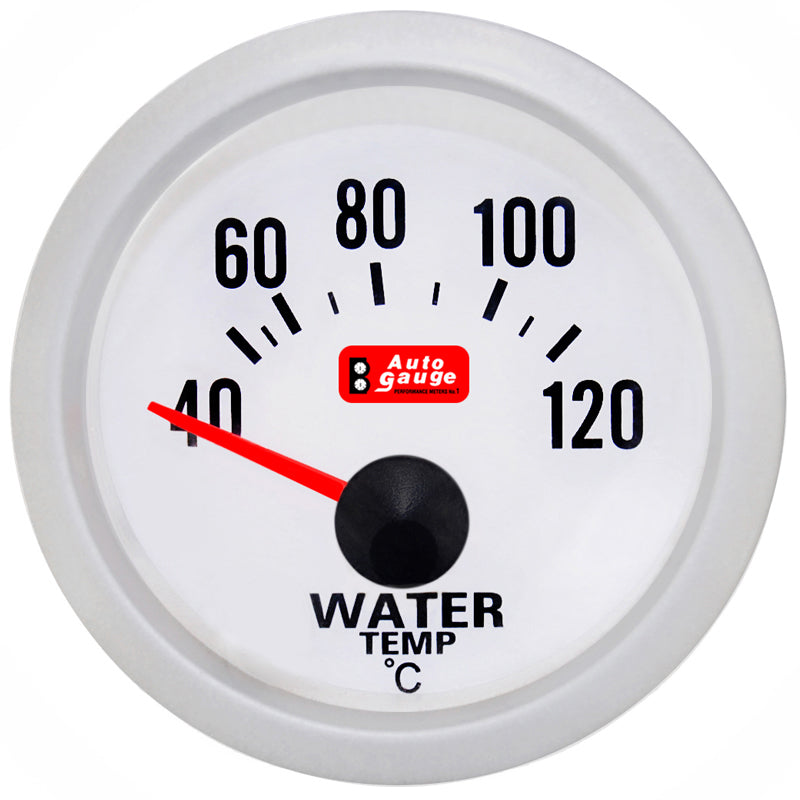 Jauge de température d’eau blanche 2" avec capteur