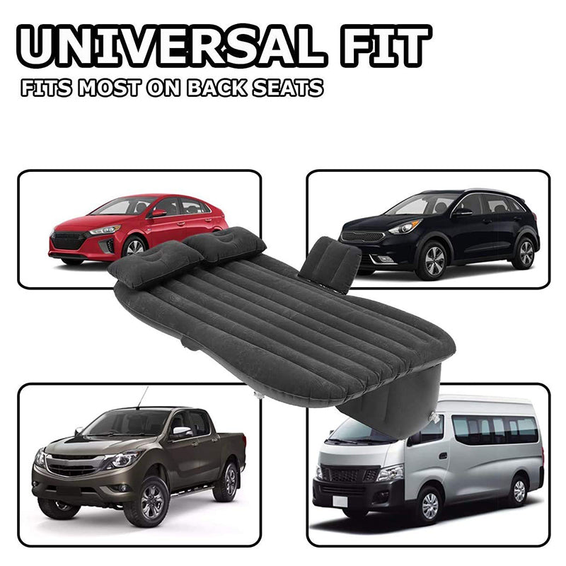 Matelas gonflable de voiture pour banquette arrière avec pompe à air 12V