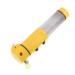 Lampe de secours LED avec feu d’avertissement, coupe-ceinture et brise-vitre