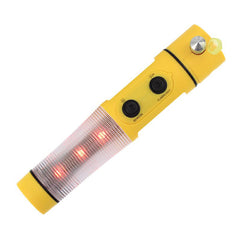 Lampe de secours LED avec feu d’avertissement, coupe-ceinture et brise-vitre