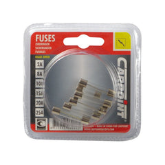 Fusibles en verre Carpoint assortis 8-30 A, lot de 6 pièces 