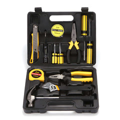 Kit d’outils 13 pièces dans une boîte compacte, idéal pour la voiture, la maison et les projets de bricolage.