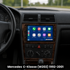 Mercedes Classe C (W202) 1992-2001 - Autoradio 9" avec Apple CarPlay et Android Auto 