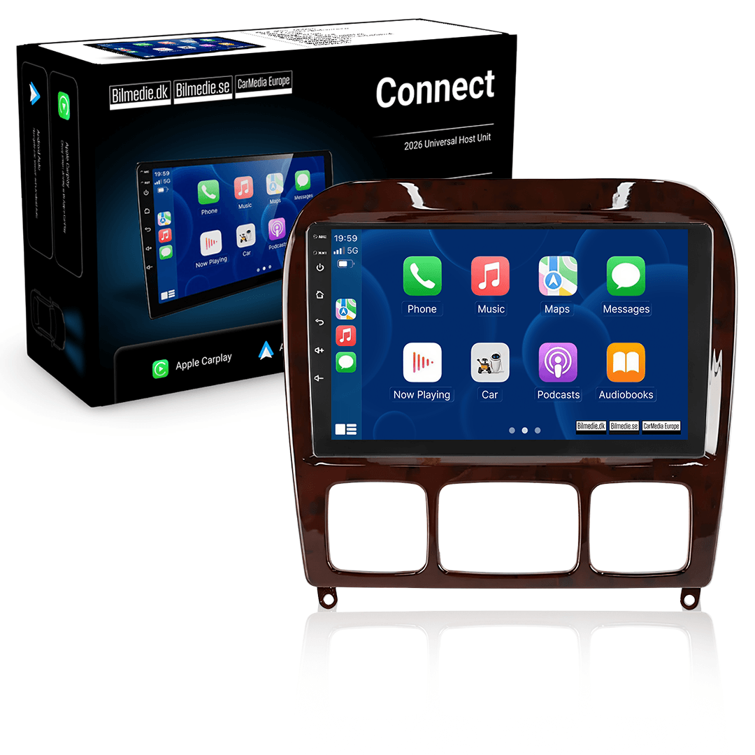 Mercedes S-Klasse/CL 1998-2005 – autoradio 9" avec Apple CarPlay et Android Auto 
