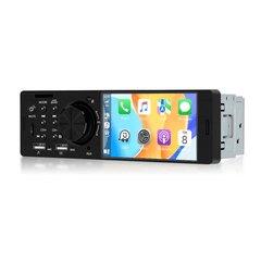 Universel - autoradio 1-DIN 4" avec Apple CarPlay et Android Auto (filaire), écran 4" et commande par boutons.